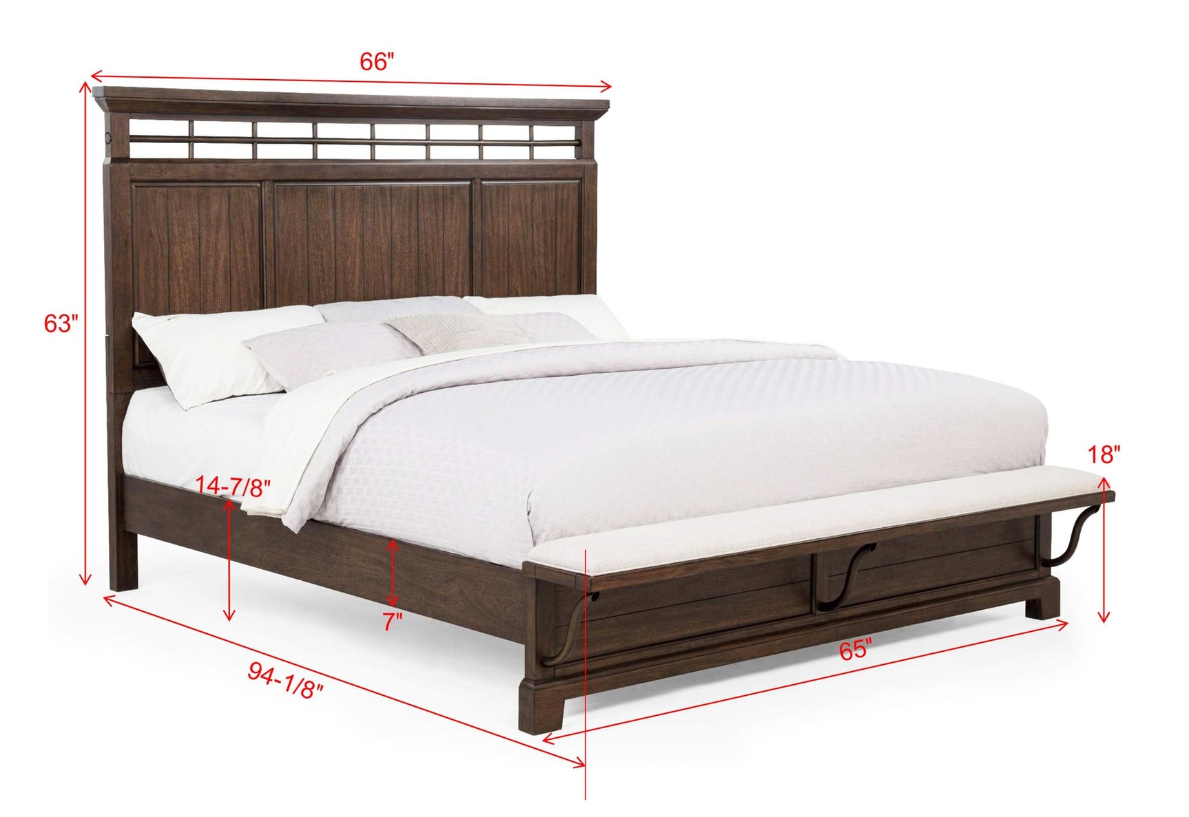 Beckett Brown Panel Bedroom Set view 5