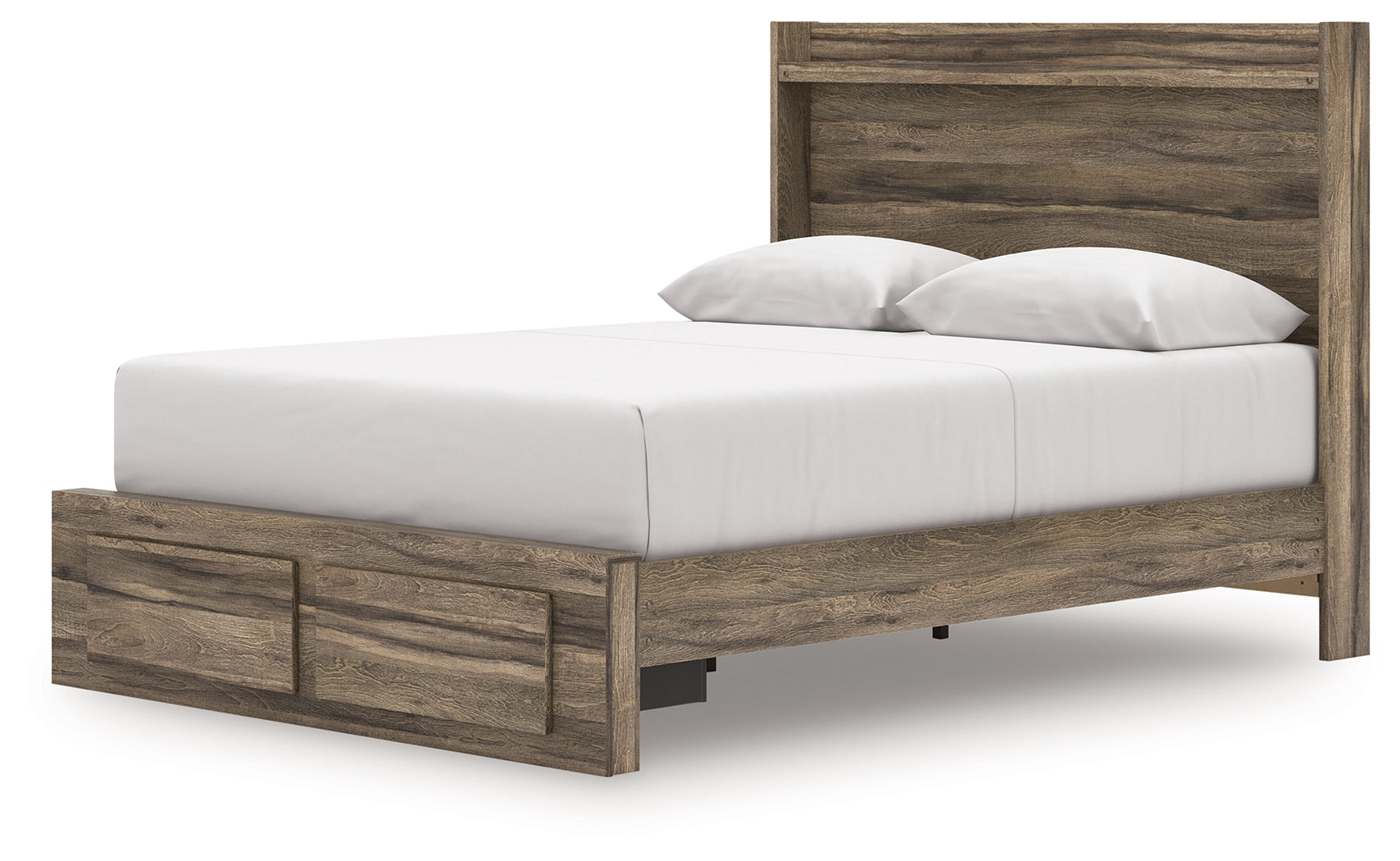 Elbrim Brown Queen Panel Storage Bed