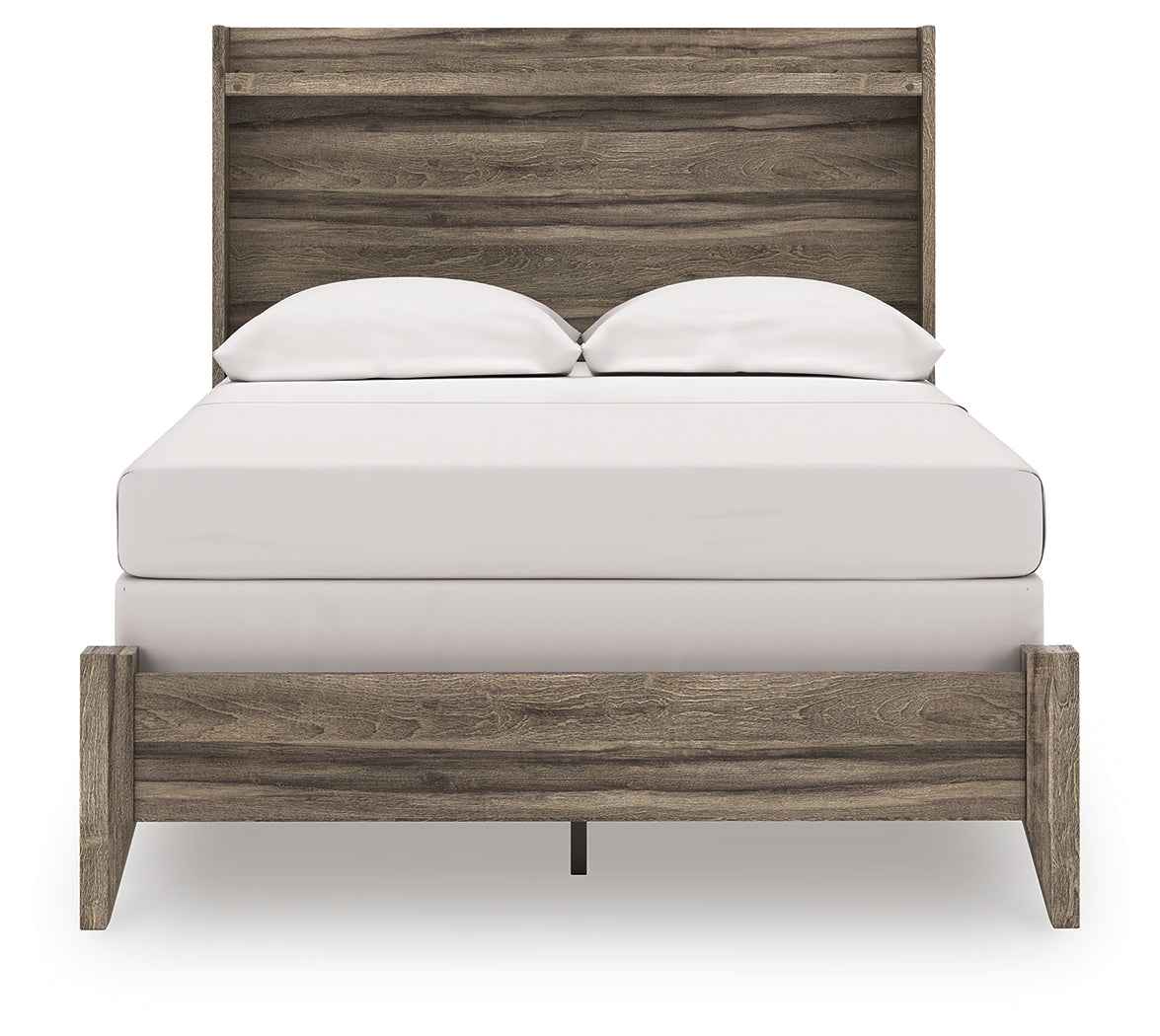 Elbrim Brown Full Panel Bed