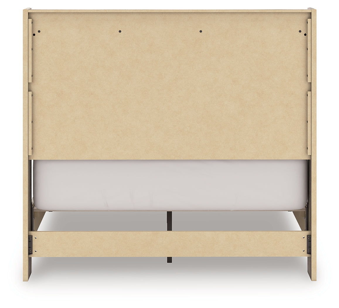 Elbrim Brown Full Panel Storage Bed