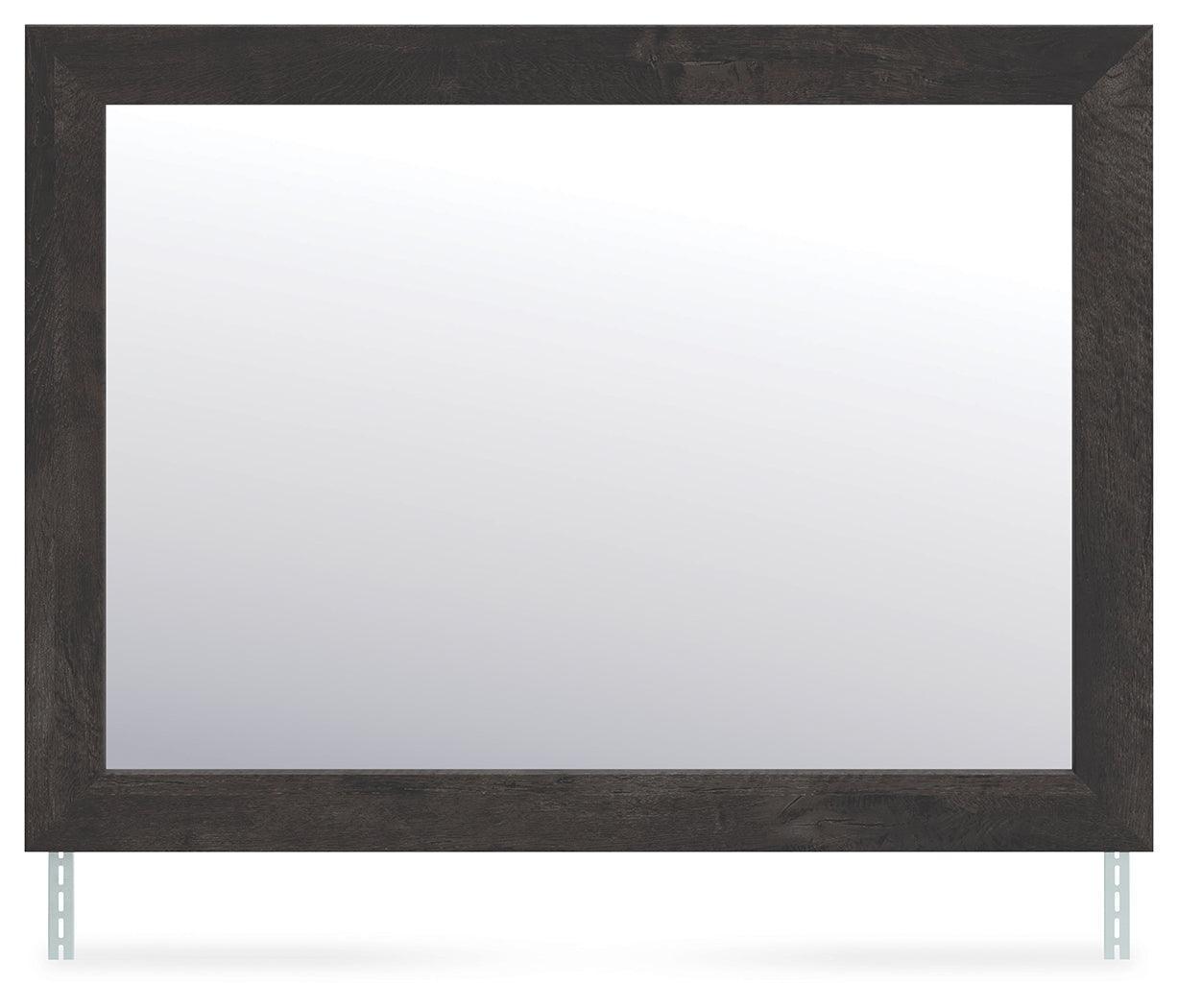 Hollivern Dark Gray Bedroom Mirror