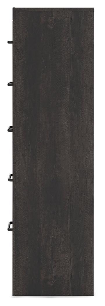 Hollivern Dark Gray Chest of Drawers