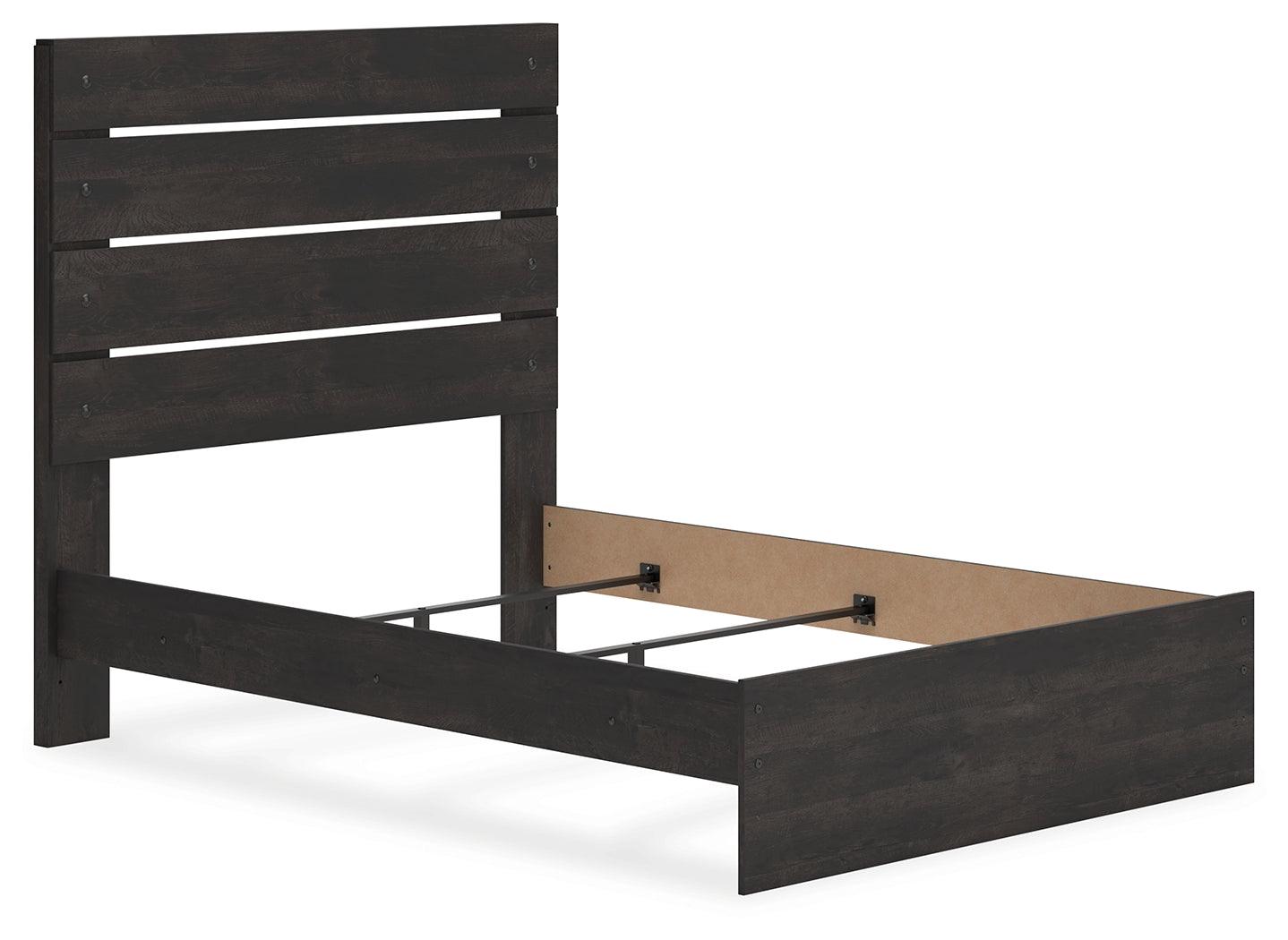 Hollivern Dark Gray Full Panel Bed