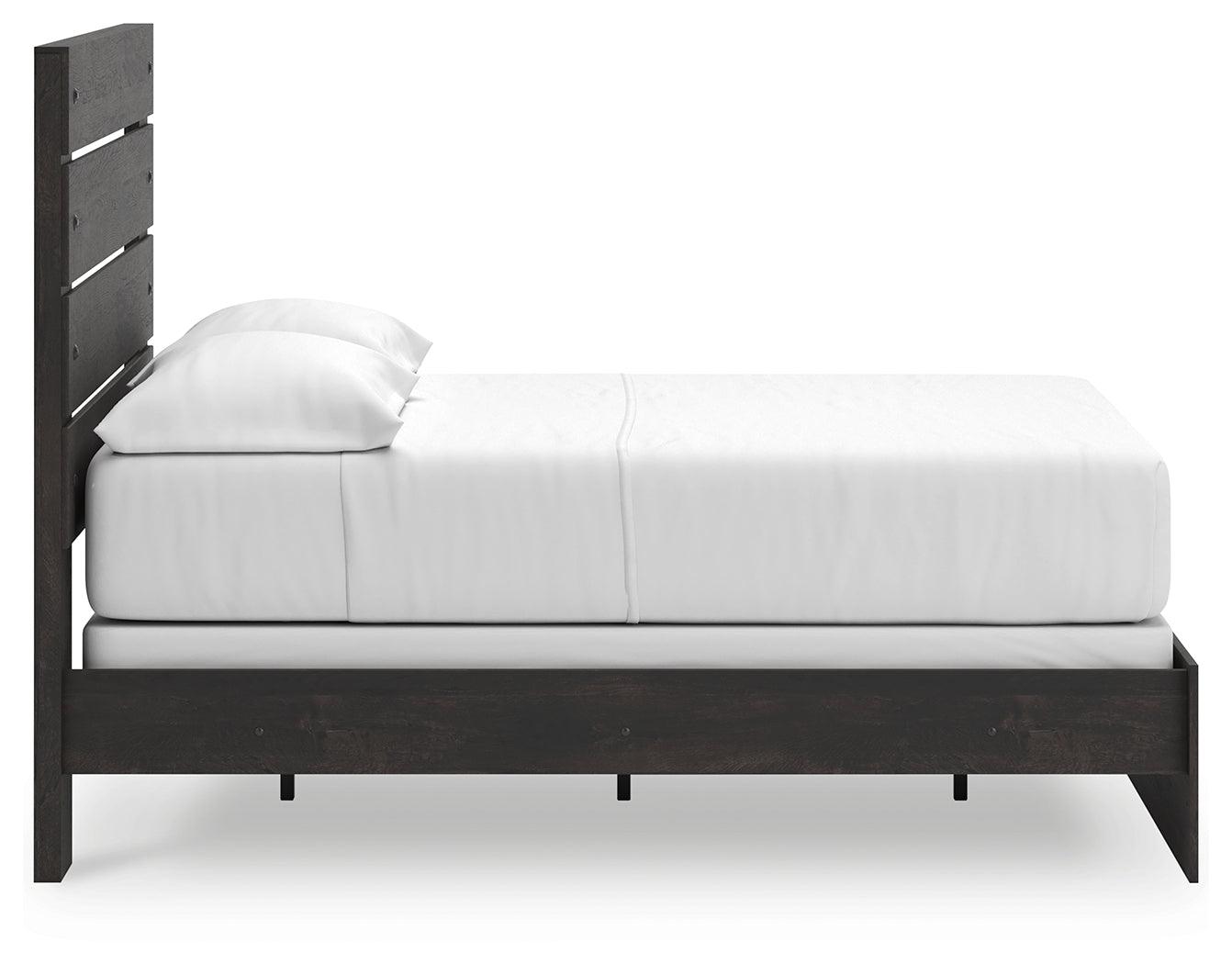 Hollivern Dark Gray Full Panel Bed