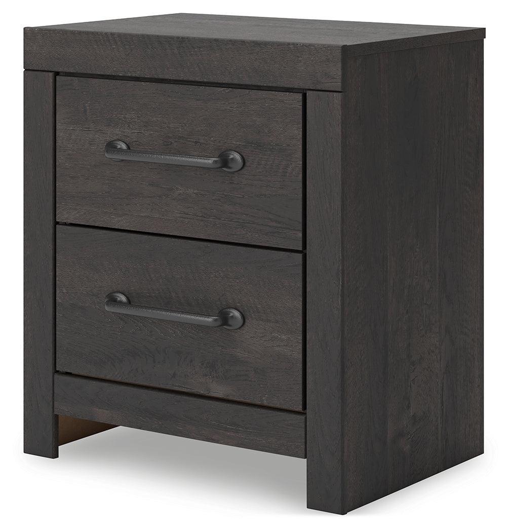 Hollivern Dark Gray Nightstand