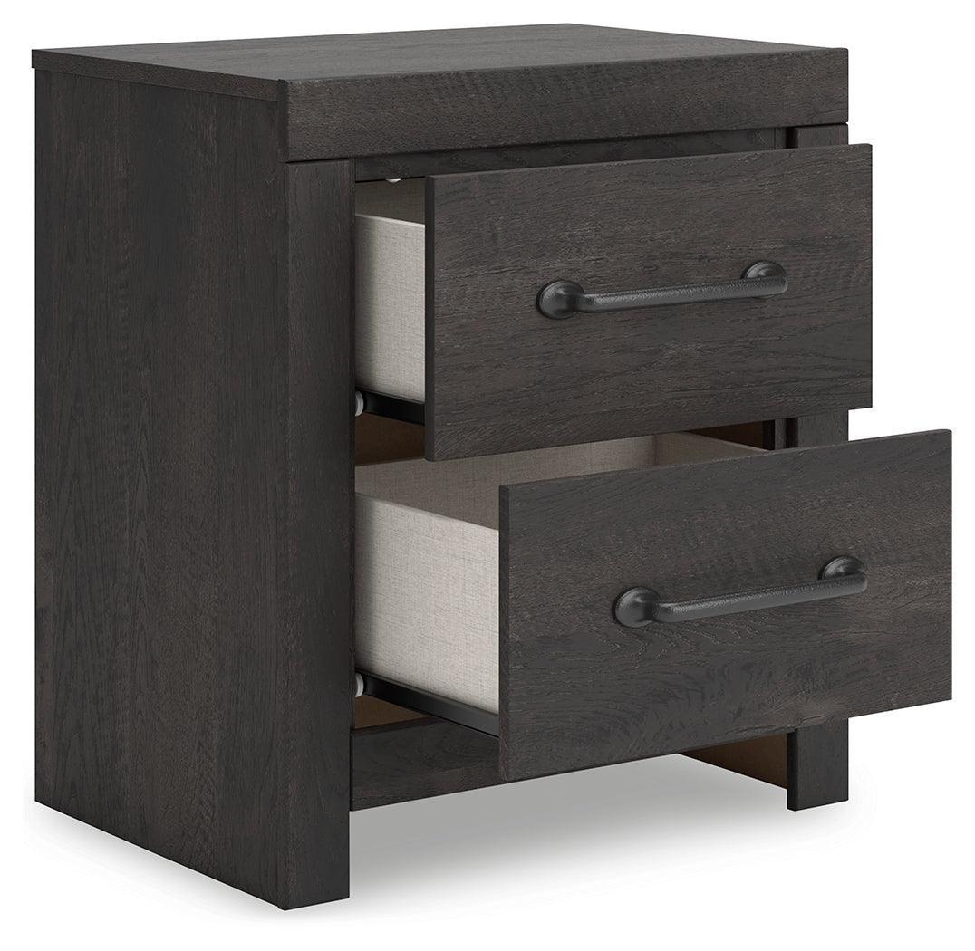 Hollivern Dark Gray Nightstand
