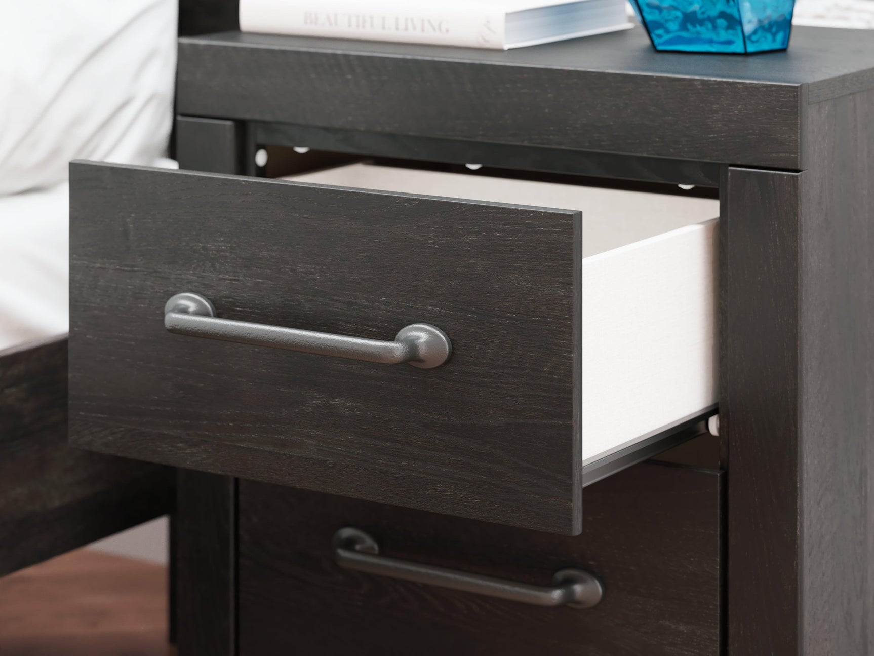 Hollivern Dark Gray Nightstand