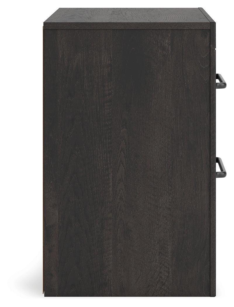 Hollivern Dark Gray Nightstand