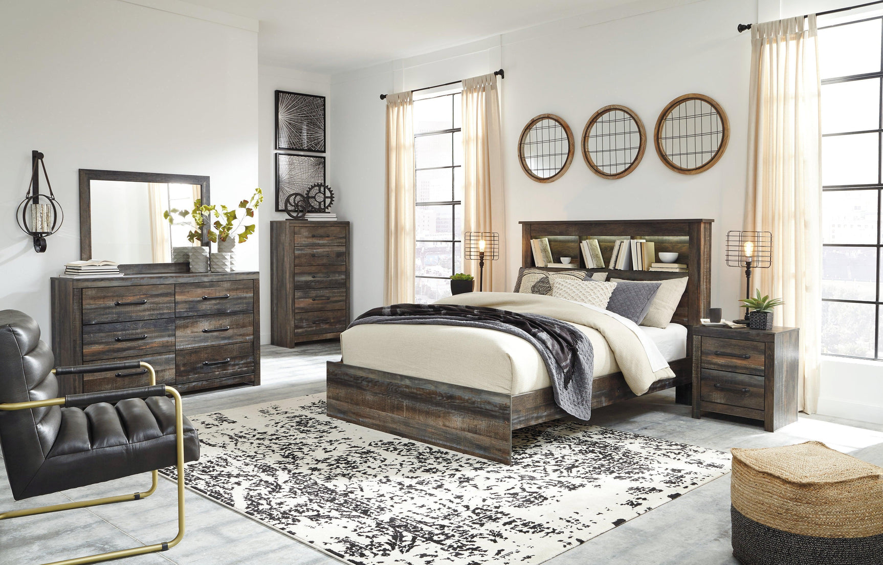 Drystan Multi Queen Bookcase Bed