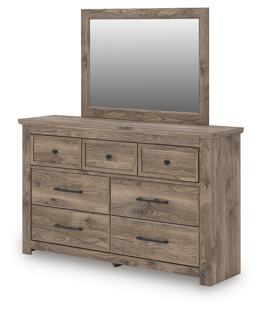 Rusticott Brown Dresser and Mirror