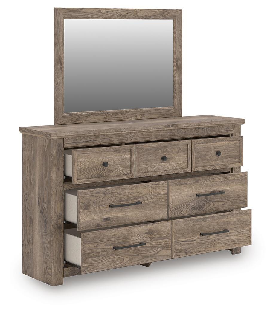 Rusticott Brown Poster Bedroom Set angled view
