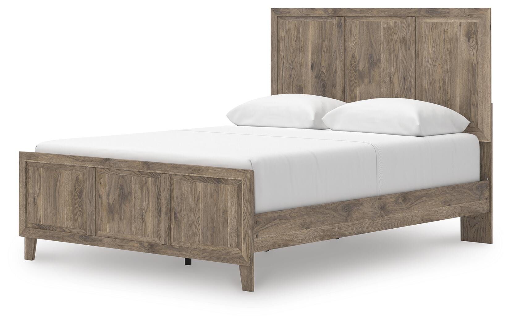 Rusticott Brown Panel Bedroom Set angled view