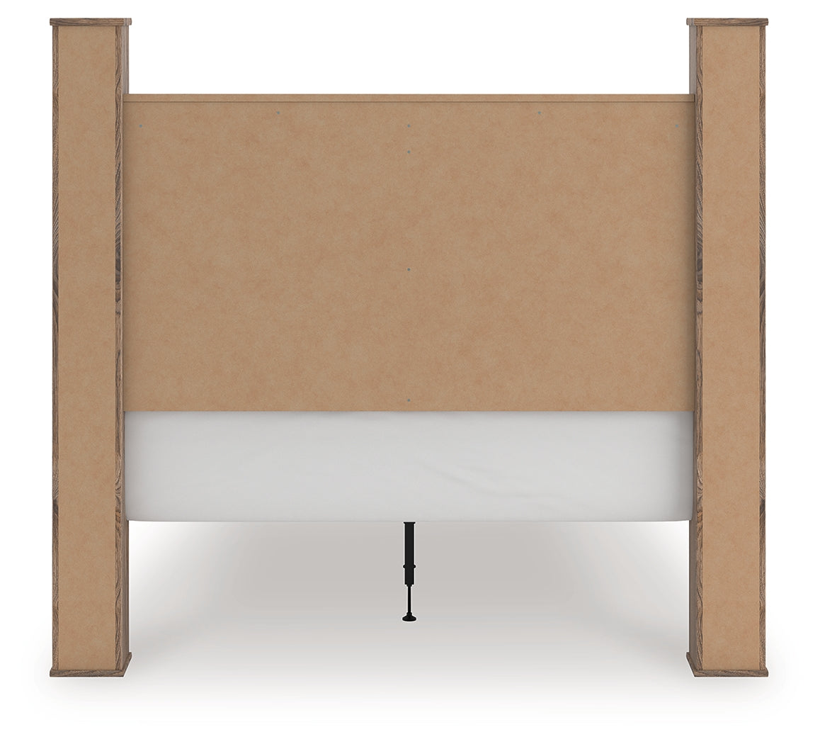 Rusticott Brown Queen Poster Bed