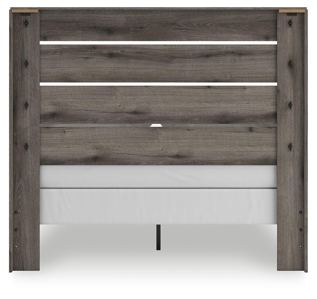 Graystorm Brown Gray Queen Panel Bed