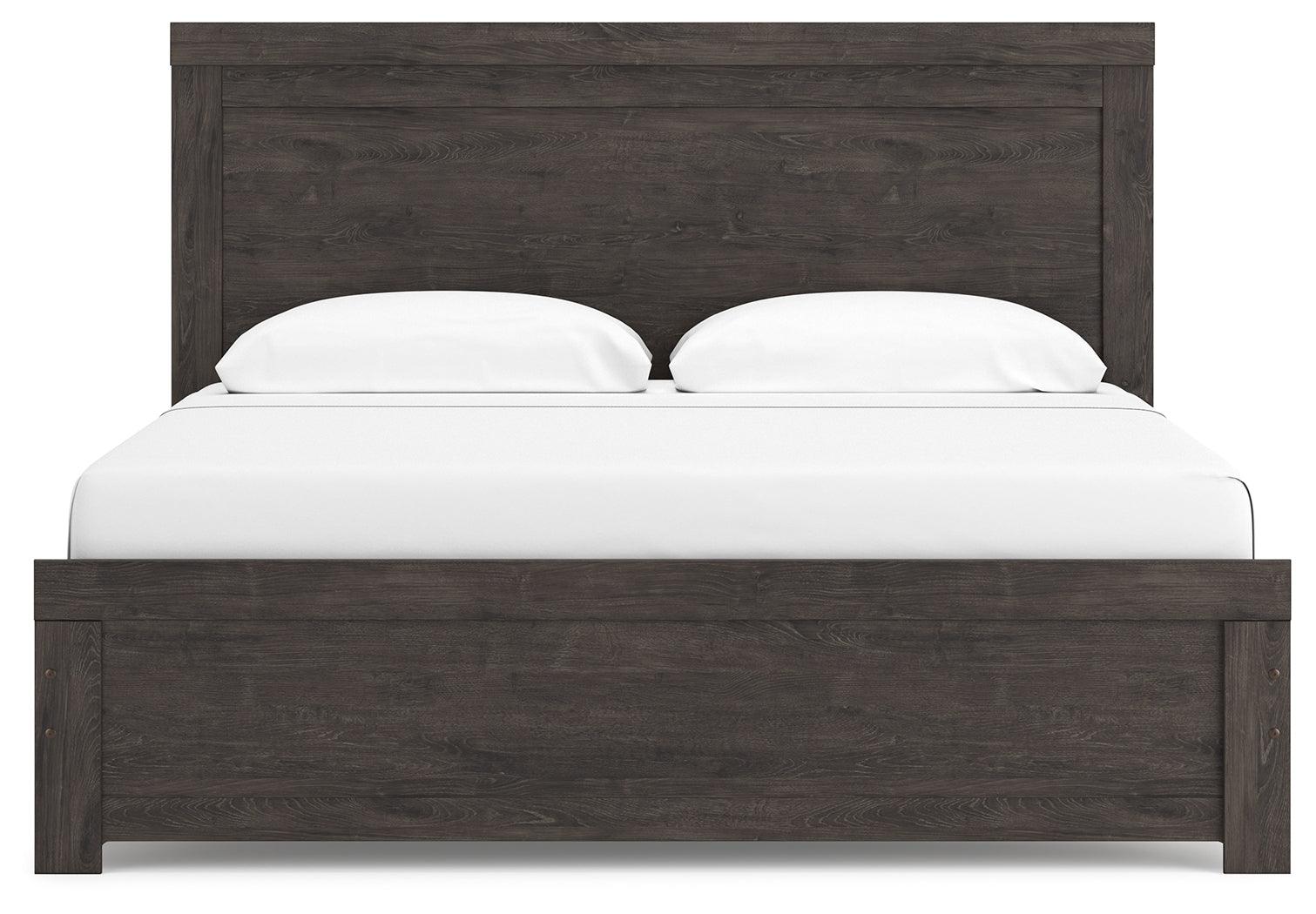 Brinxton Charcoal King Panel Bed