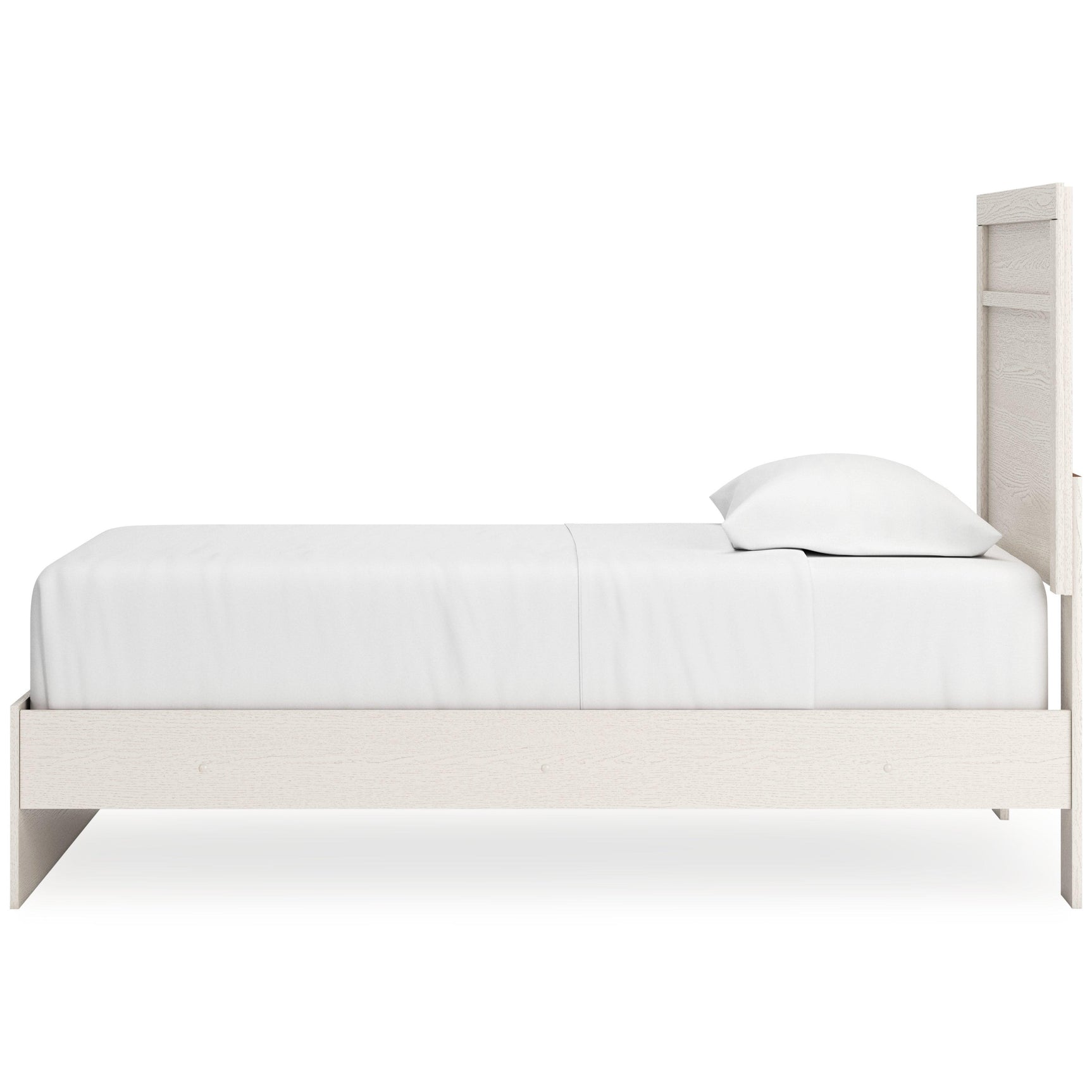Stelsie White Twin Panel Bed - Ella Furniture