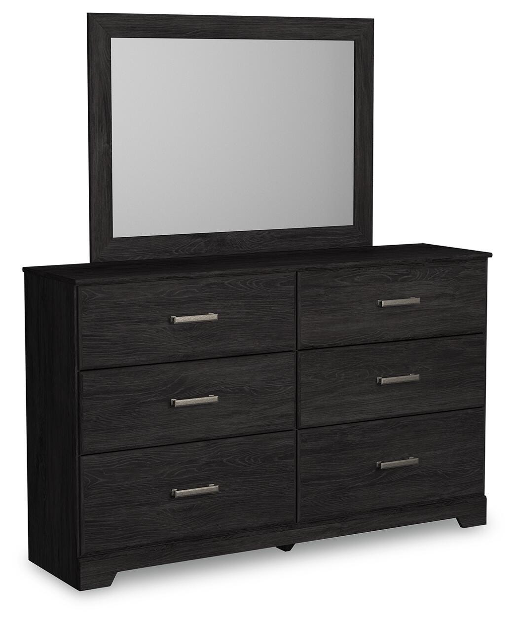 Belachime Charcoal Panel Bedroom Set angled view