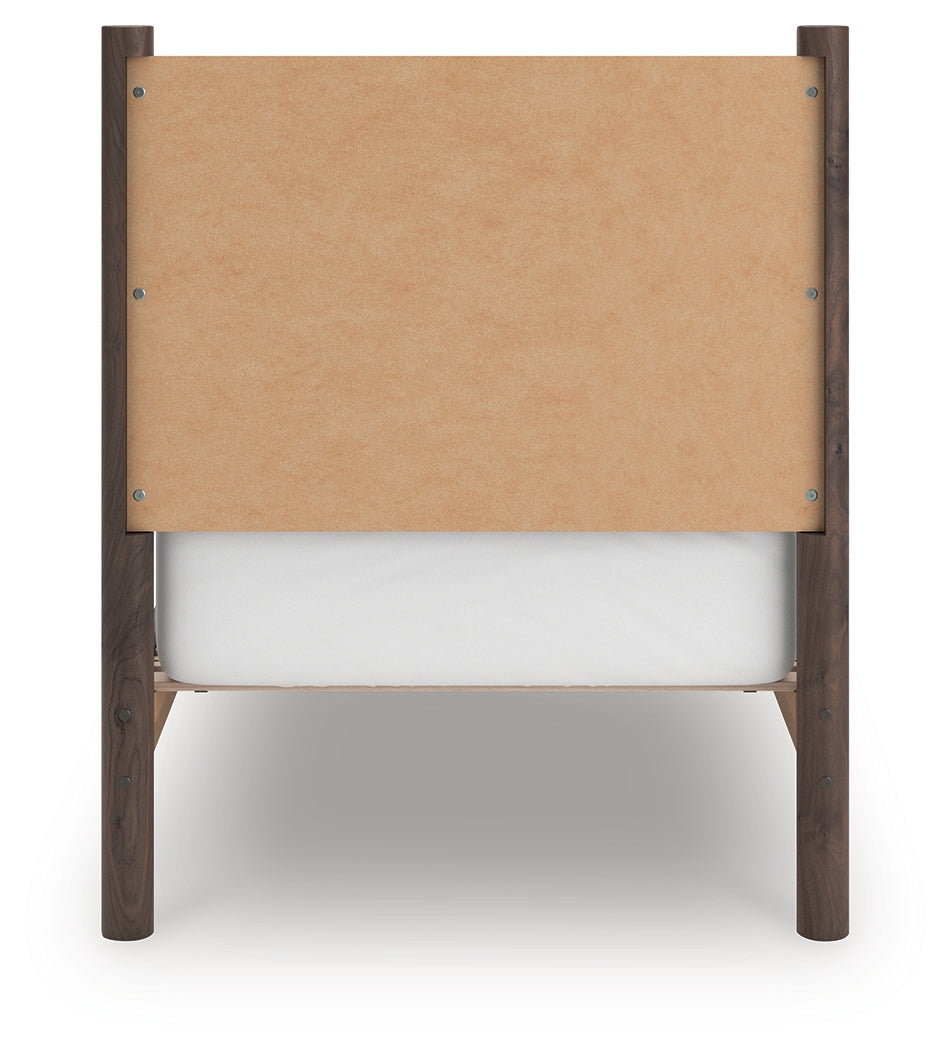 Pamytta Brown Twin Panel Platform Bed