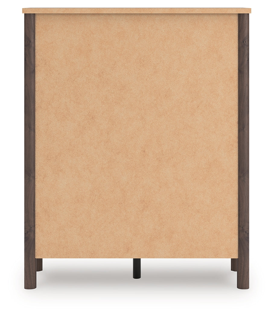 Pamytta Brown Wide Chest of Drawers