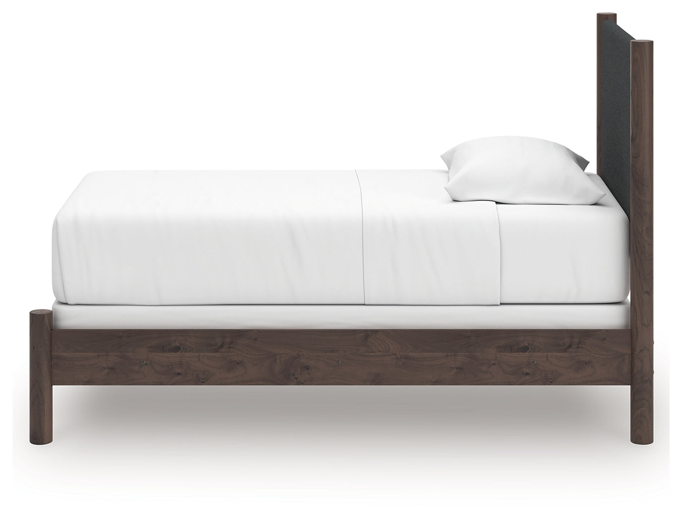 Pamytta Brown Twin Upholstered Panel Bed