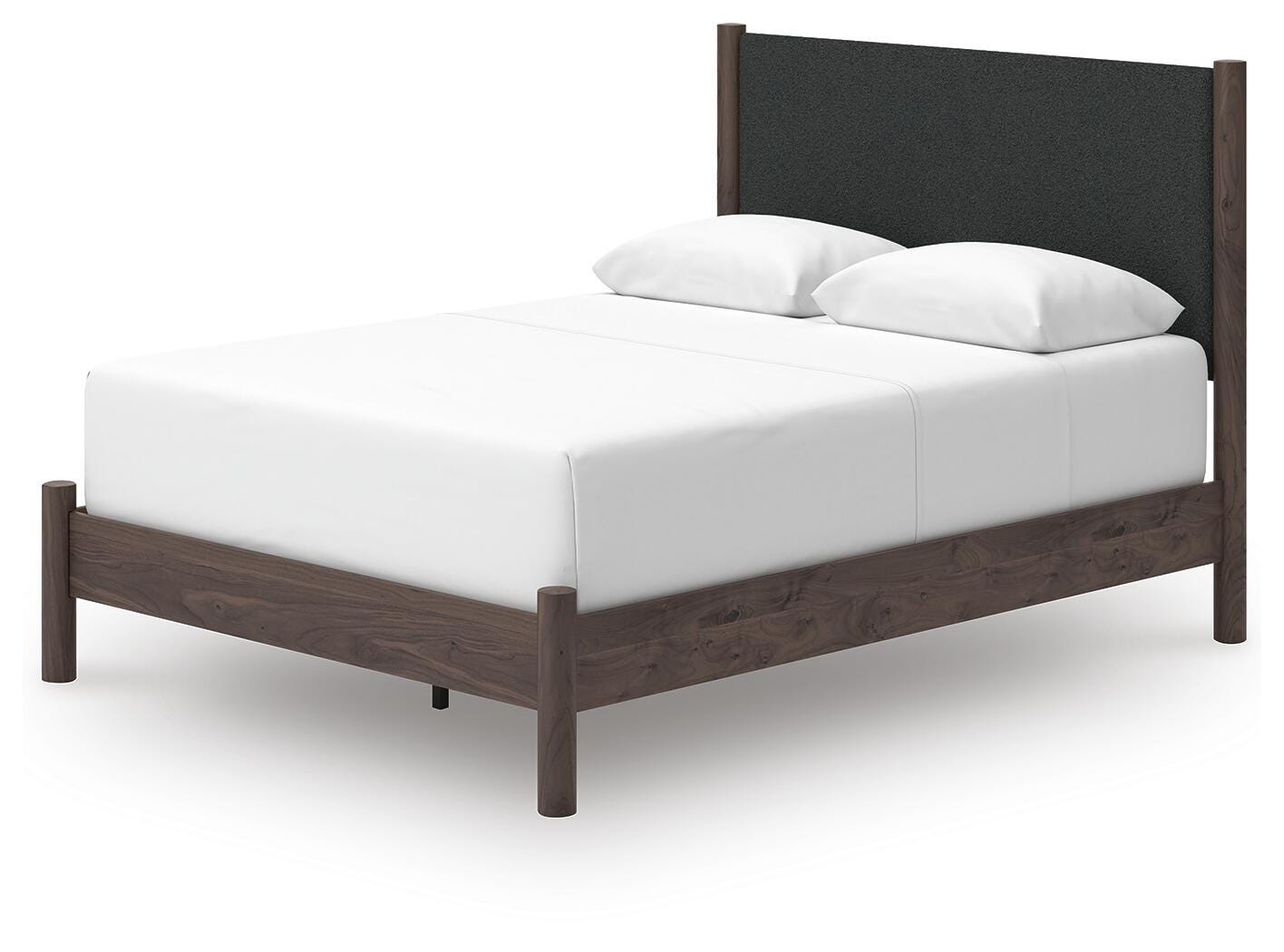 Pamytta Brown Upholstered Panel Bedroom Set angled view