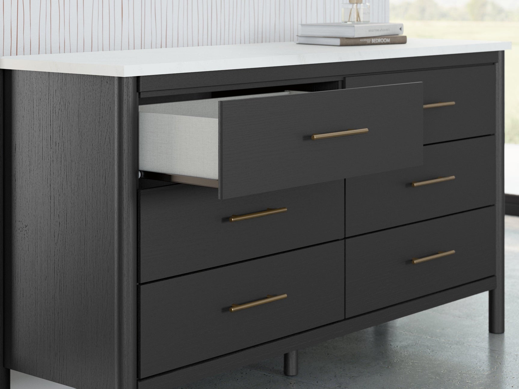 Cadmori Black White Dresser