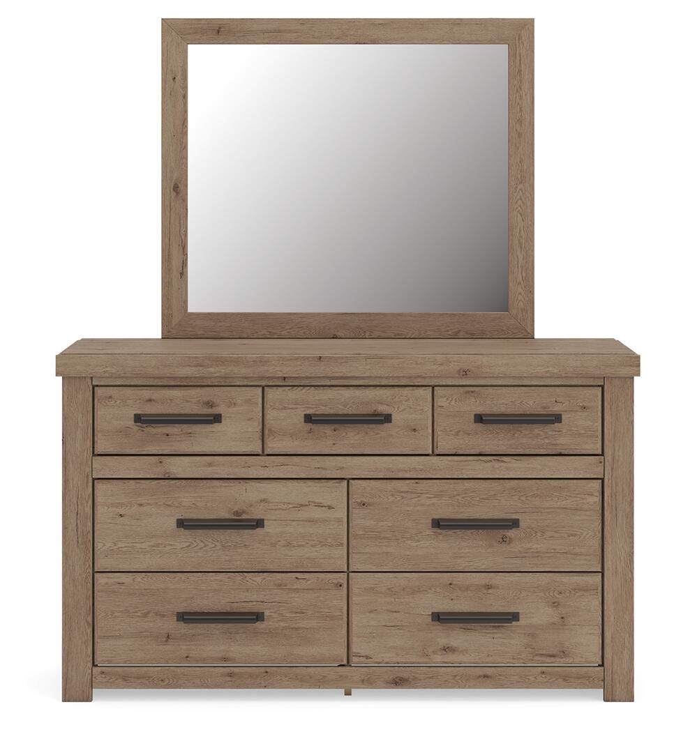 Oliandon Light Brown Panel Storage Bedroom Set view 20