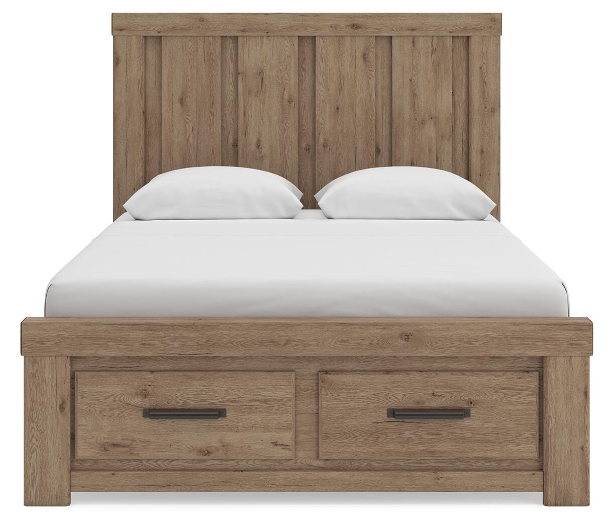 Oliandon Light Brown Panel Storage Bedroom Set view 37