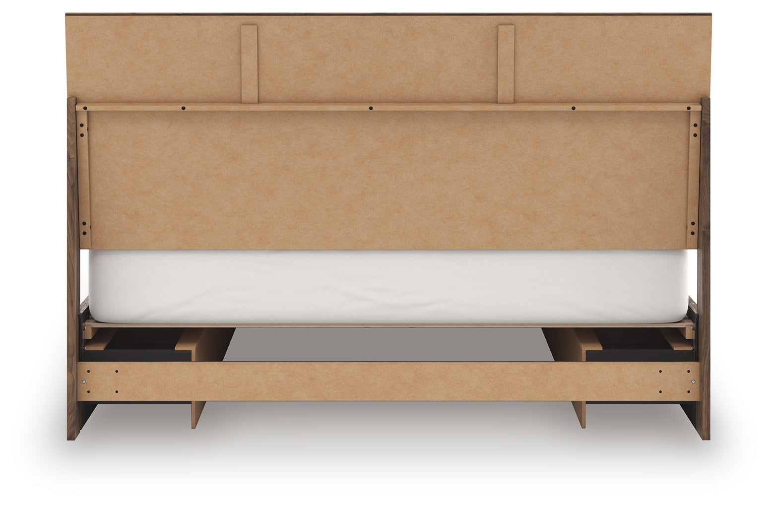 Chirason Brown King Panel Bed with Storage