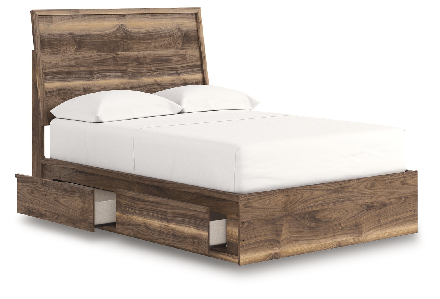 Chirason Brown Full Panel Bed with Storage