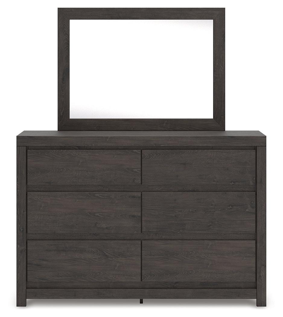 Fraluna Charcoal Dresser and Mirror