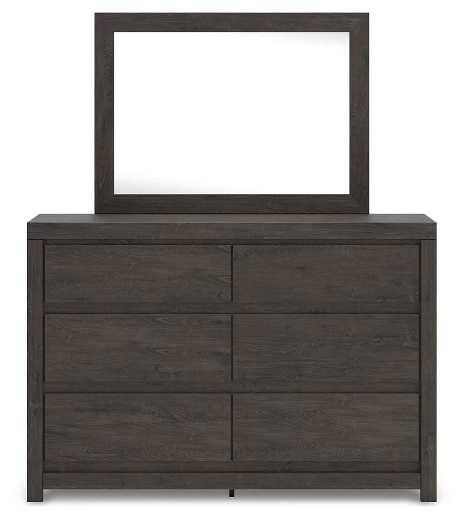 Fraluna Charcoal Panel Storage Bedroom Set view 13