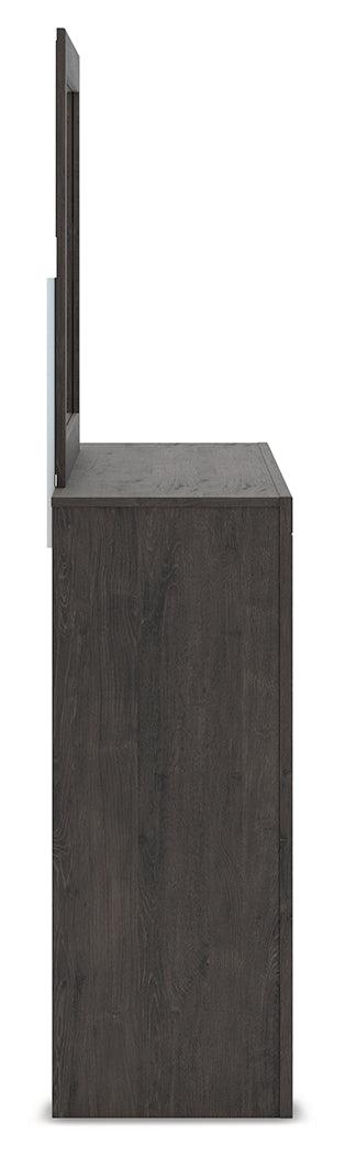 Fraluna Charcoal Dresser and Mirror