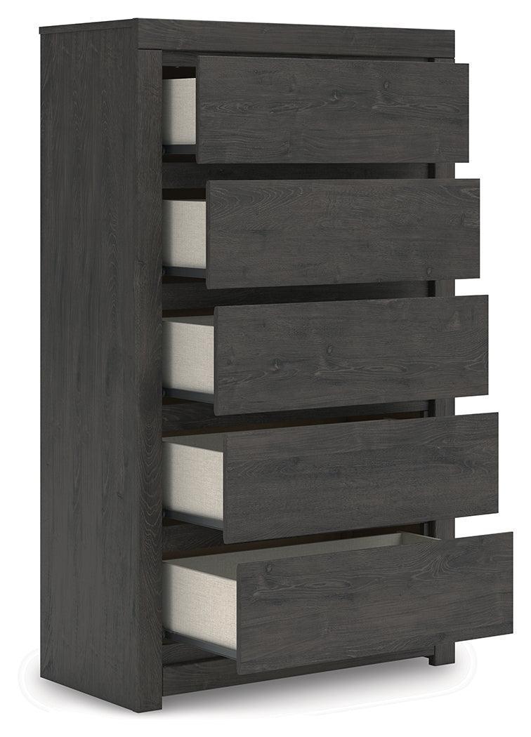 Fraluna Charcoal Chest of Drawers