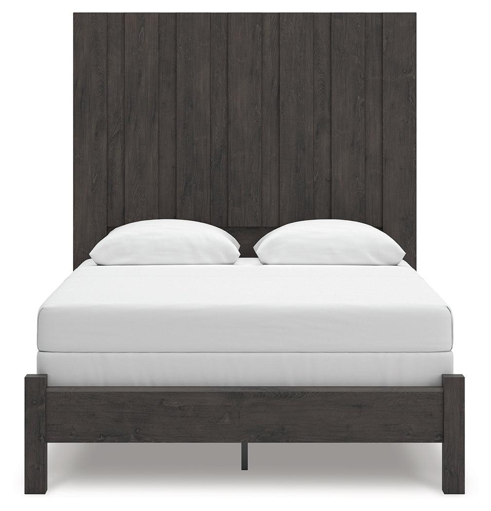 Fraluna Charcoal Queen Panel Bed