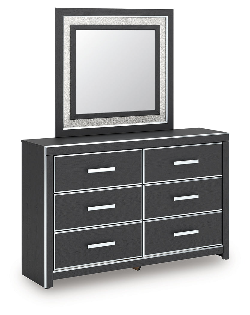 Zuraleus Black Dresser and Mirror