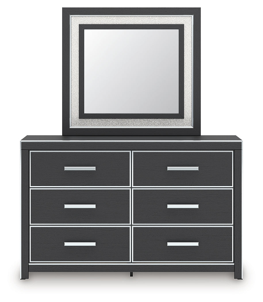 Zuraleus Black Dresser and Mirror