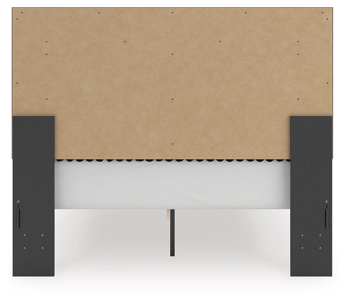 Zuraleus Black Queen Upholstered Panel Storage Bed