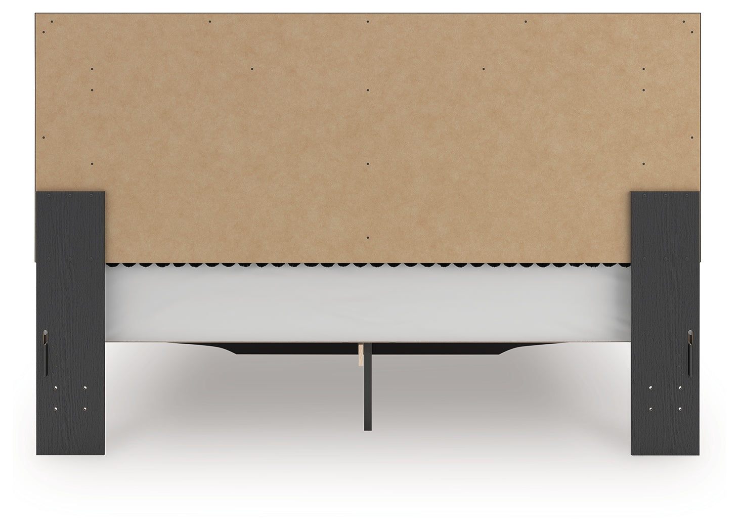 Zuraleus Black King Upholstered Panel Storage Bed