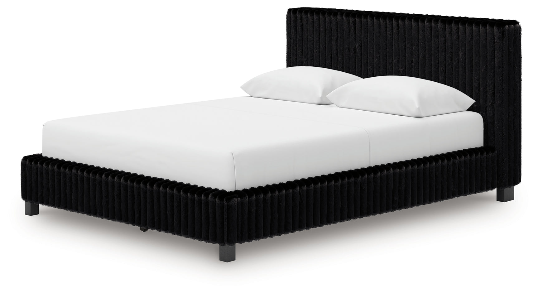 Zuraleus Black Queen Upholstered Bed