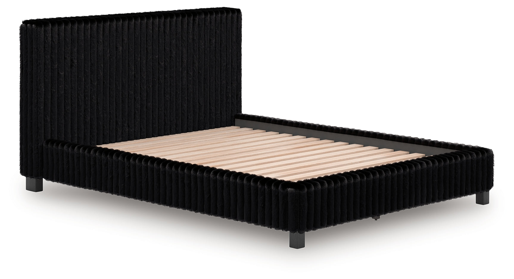 Zuraleus Black Queen Upholstered Bed