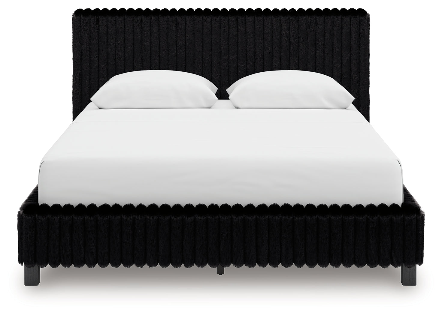 Zuraleus Black Queen Upholstered Bed