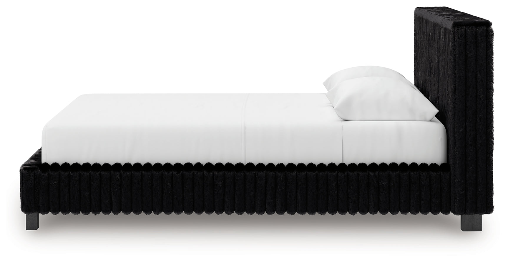 Zuraleus Black Queen Upholstered Bed