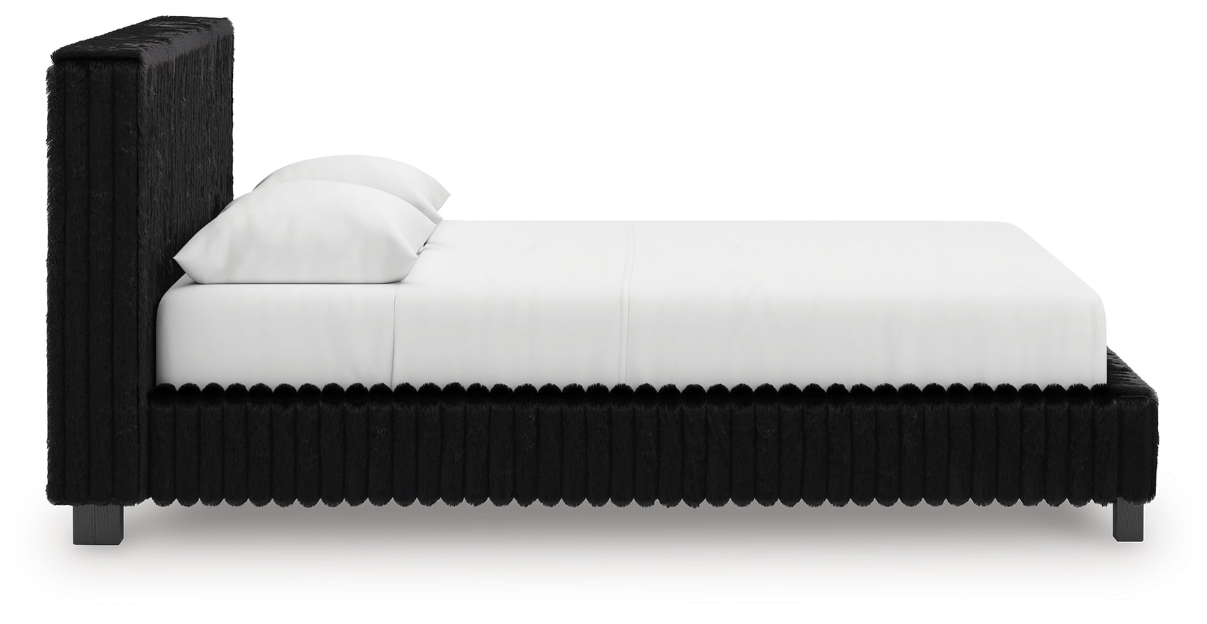 Zuraleus Black Queen Upholstered Bed