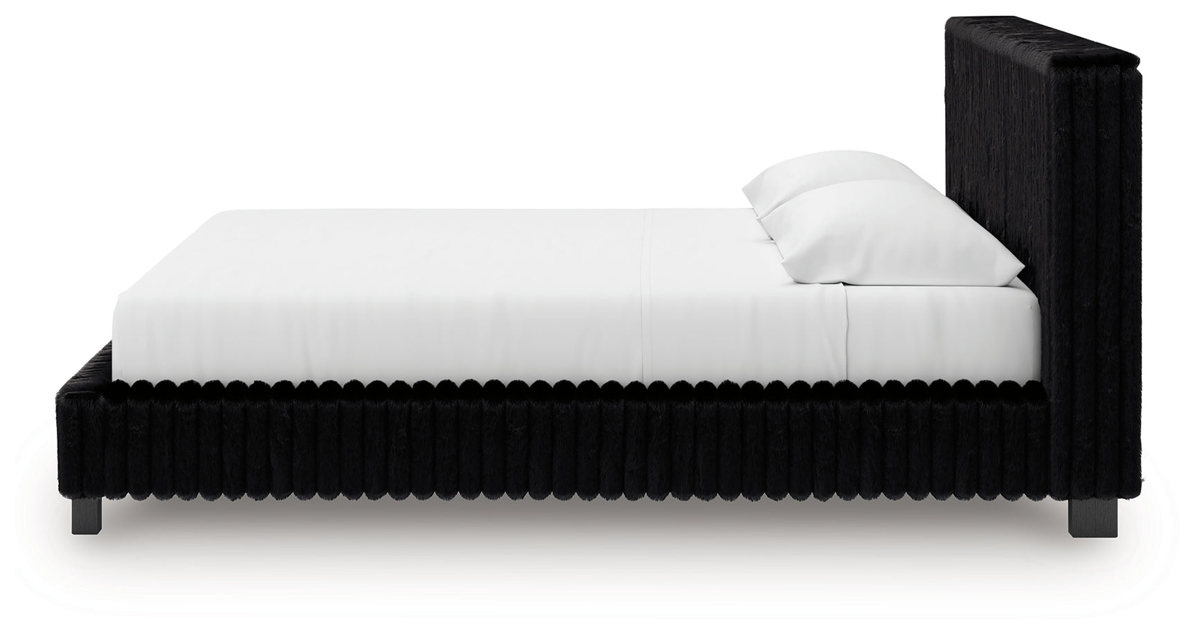 Zuraleus Black King Upholstered Bed