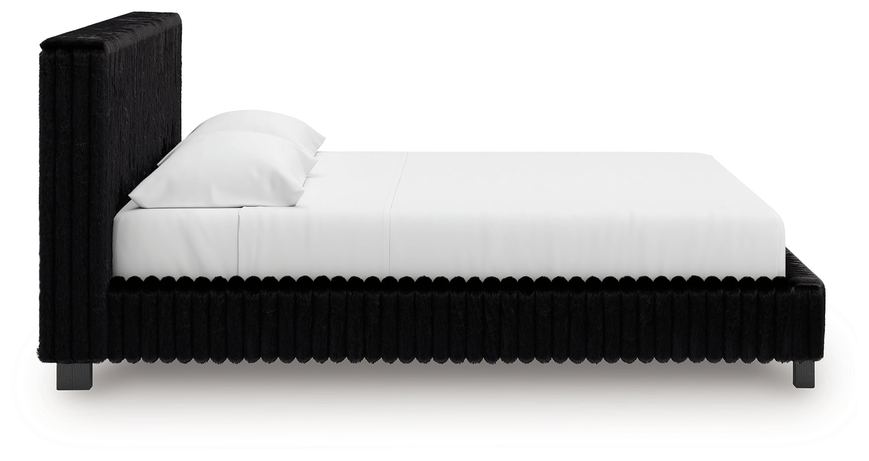 Zuraleus Black King Upholstered Bed