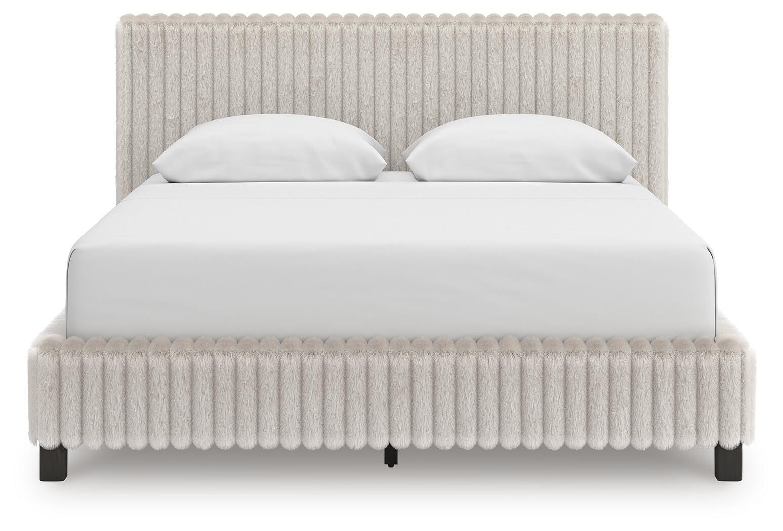 Zuraleus White Upholstered Bedroom Set view 4