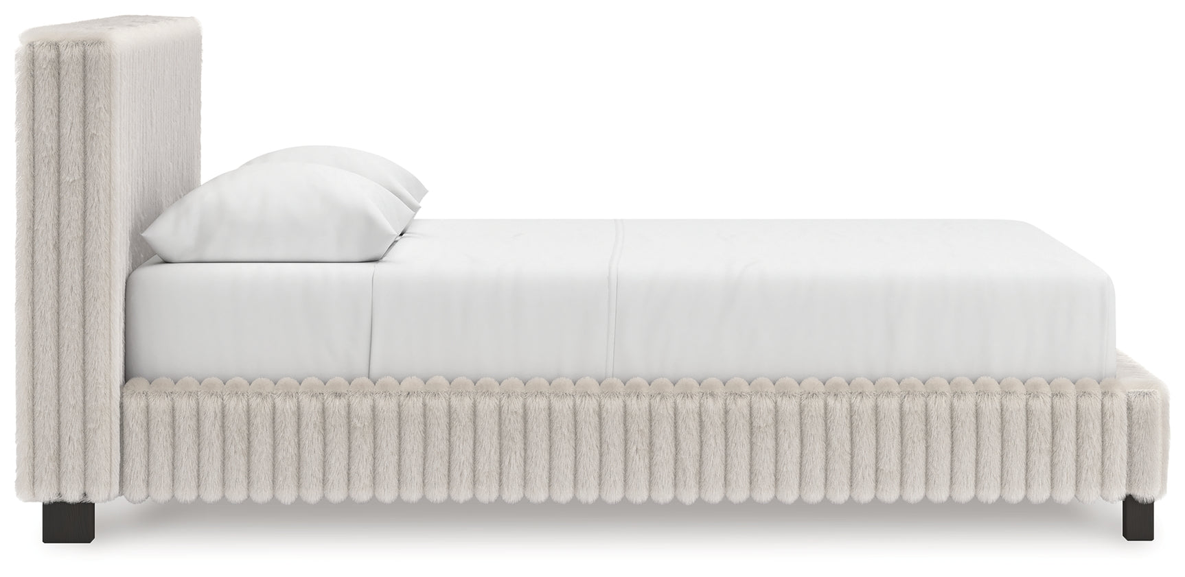Zuraleus White Queen Upholstered Bed