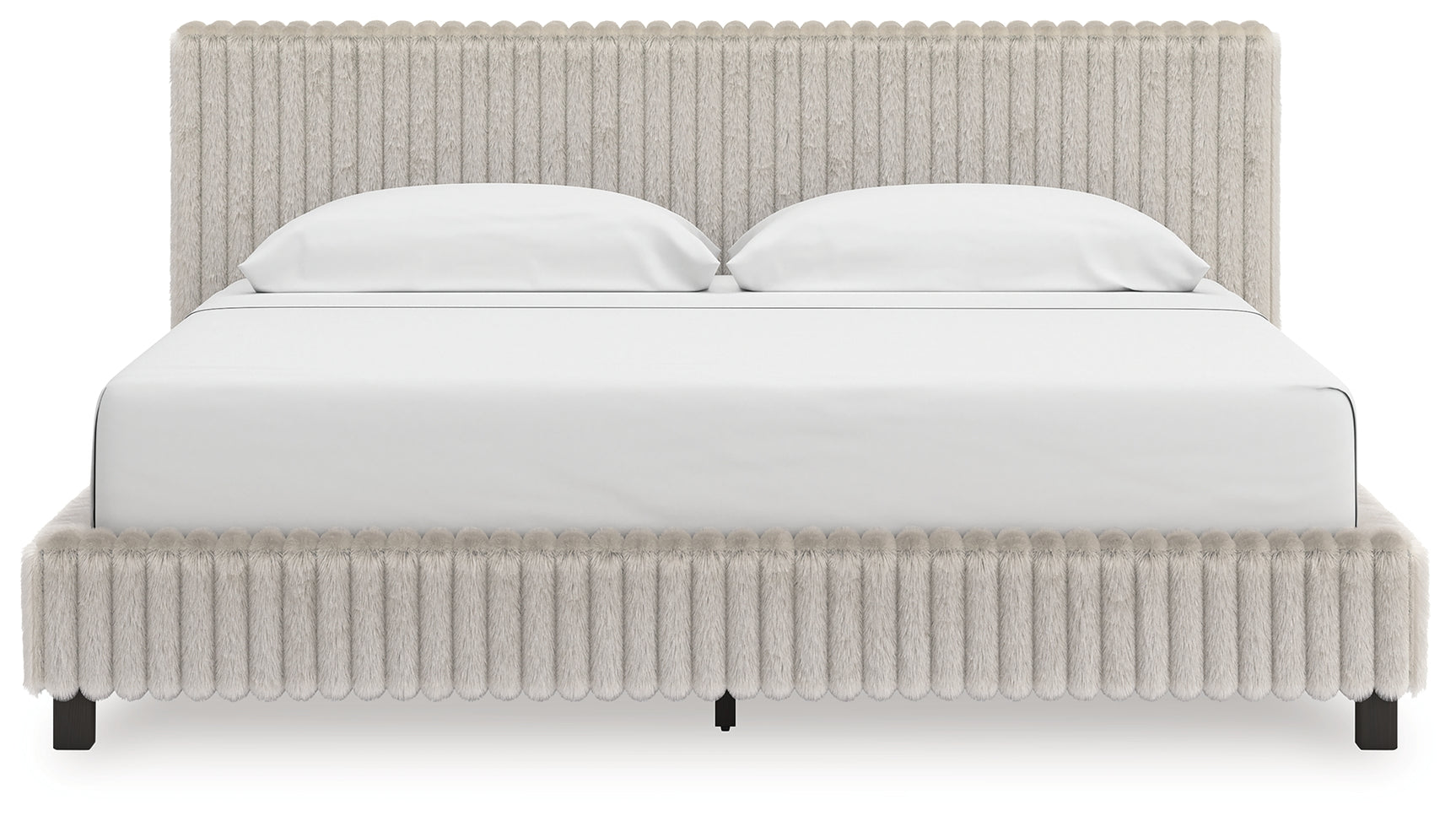 Zuraleus White King Upholstered Bed