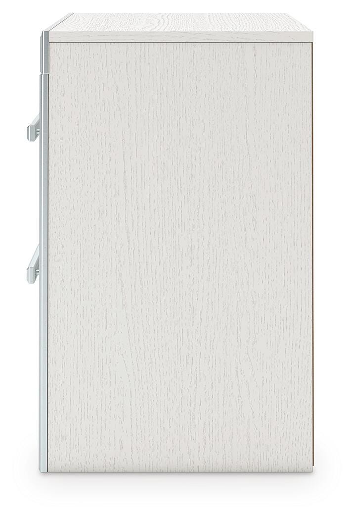 Zuraleus White Upholstered Panel Platform Storage Bedroom Set view 25